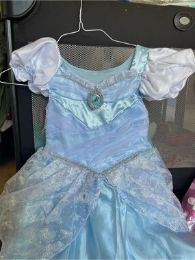 Light Blue Sparkle Princess Cinderella Costume Dress for Kids
